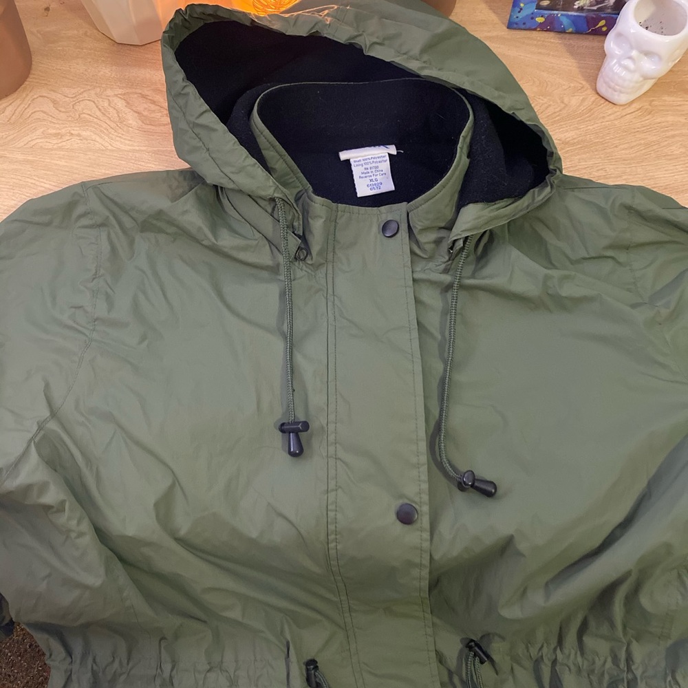 Fleece lined rain coat